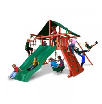 Sun Climber Extreme Swing Set with Sunbrella Green Canopy